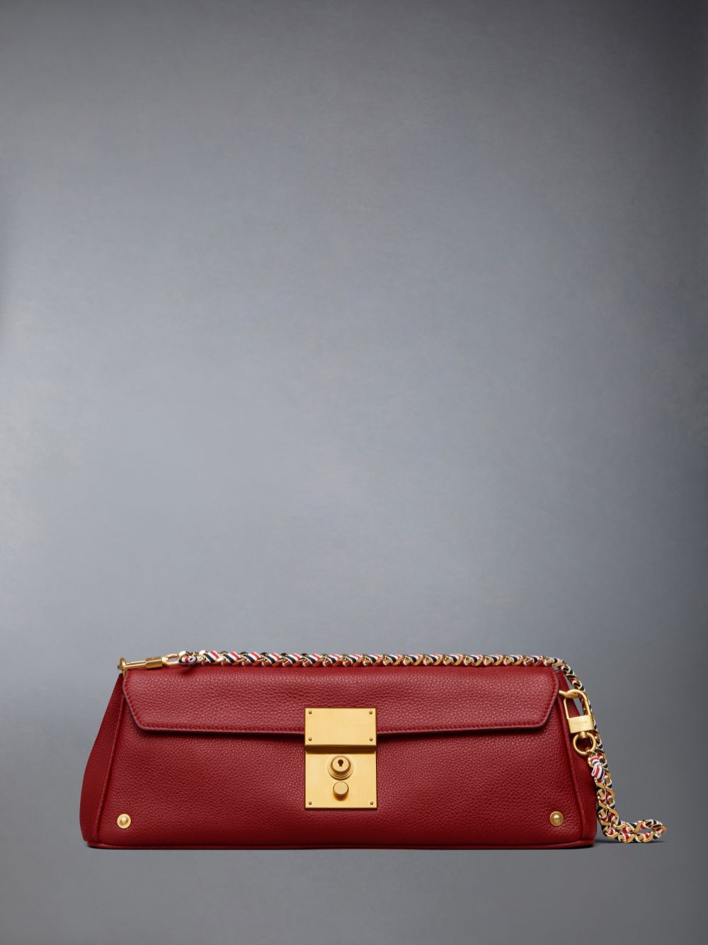 Red Women Thom Browne Soft Pebble Grain Mrs.uette Clutch Bags | PZA58Q24634