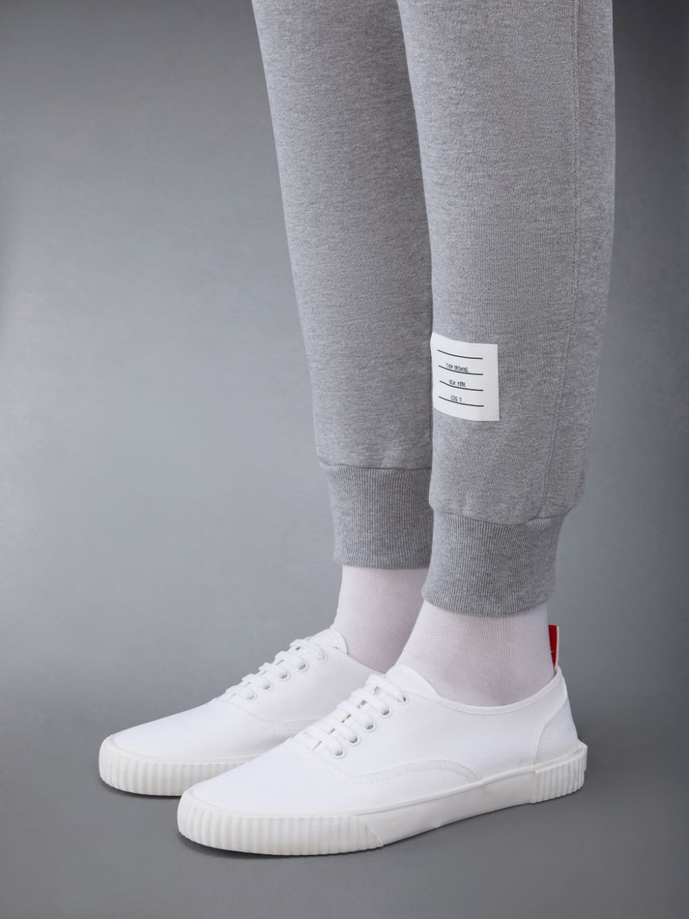 White Men Thom Browne Canvas Heritage Sneakers | PEZ59T29441