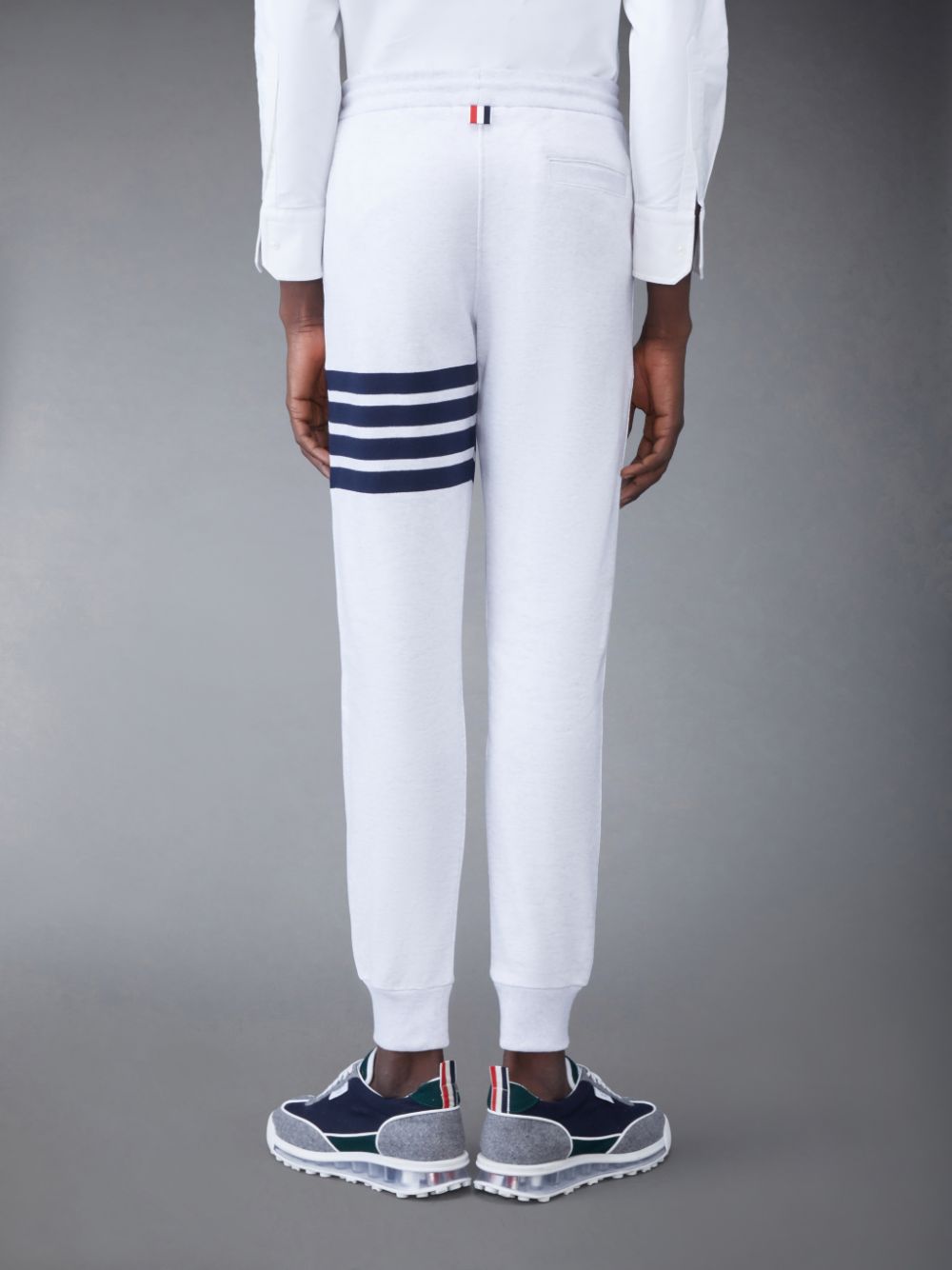 White Men Thom Browne Classic Loopback 4-Bar Sweatpants | SAJ58V67897