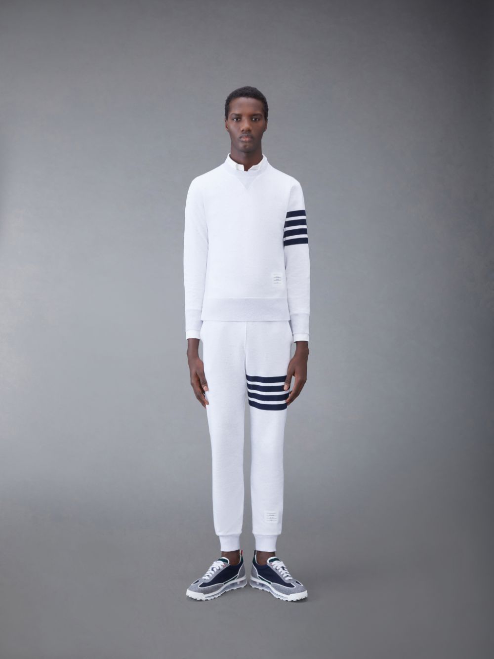 White Men Thom Browne Classic Loopback 4-Bar Sweatpants | SAJ58V67897