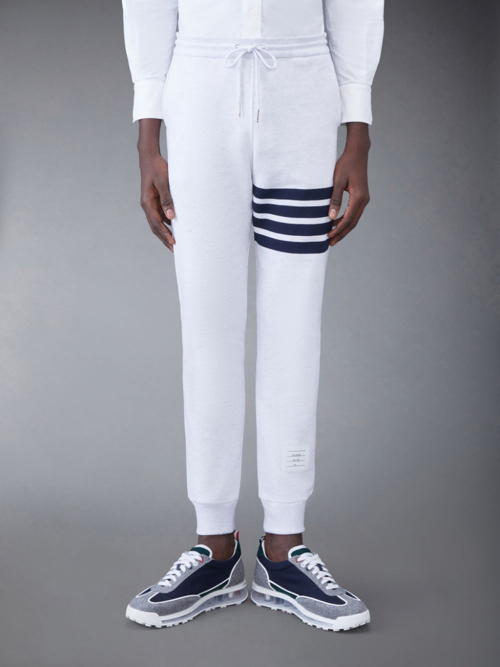 White Men Thom Browne Classic Loopback 4-Bar Sweatpants | SAJ58V67897