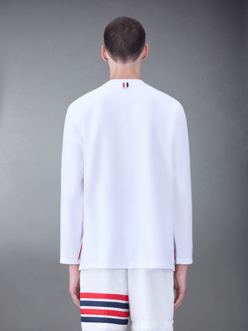 White Men Thom Browne Jersey Oversized T Shirts | NTV46Q97557