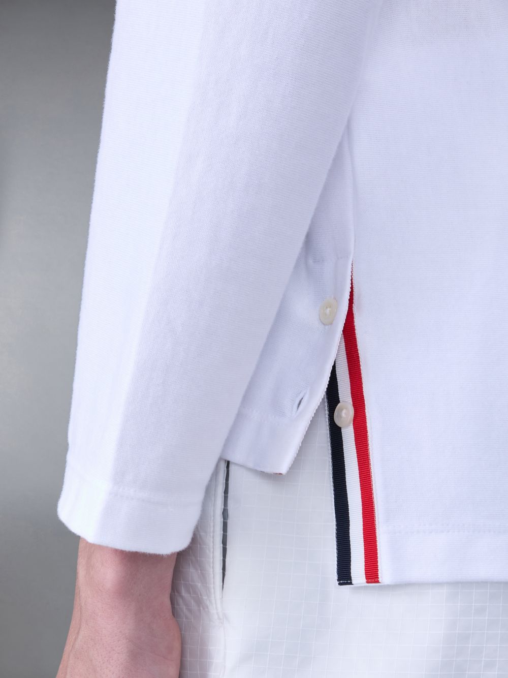White Men Thom Browne Jersey Oversized T Shirts | NTV46Q97557
