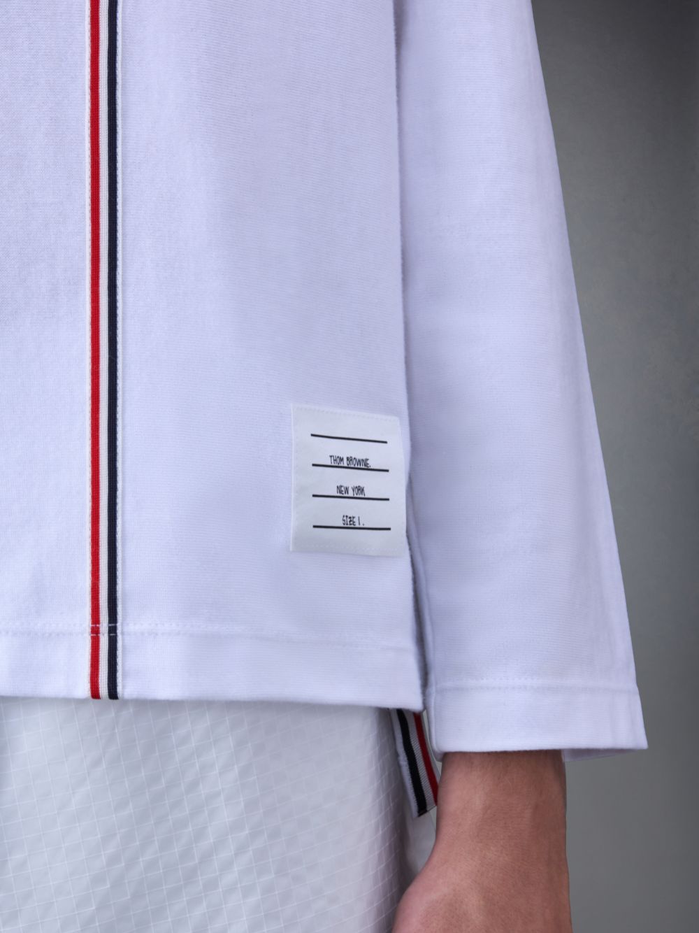 White Men Thom Browne Jersey Oversized T Shirts | NTV46Q97557