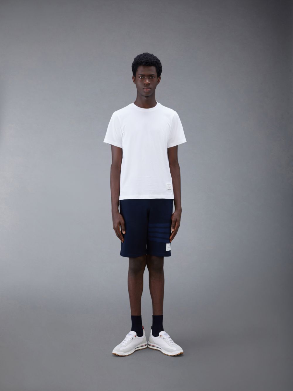 White Men Thom Browne Jersey Relaxed Side Slit T Shirts | ARI25E56270