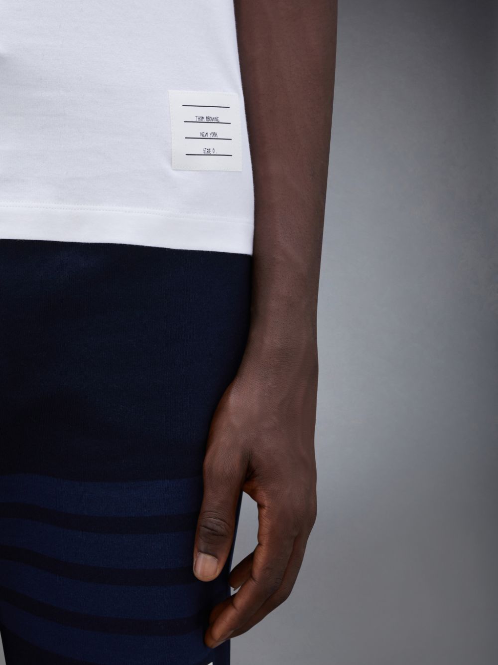 White Men Thom Browne Jersey Relaxed Side Slit T Shirts | ARI25E56270