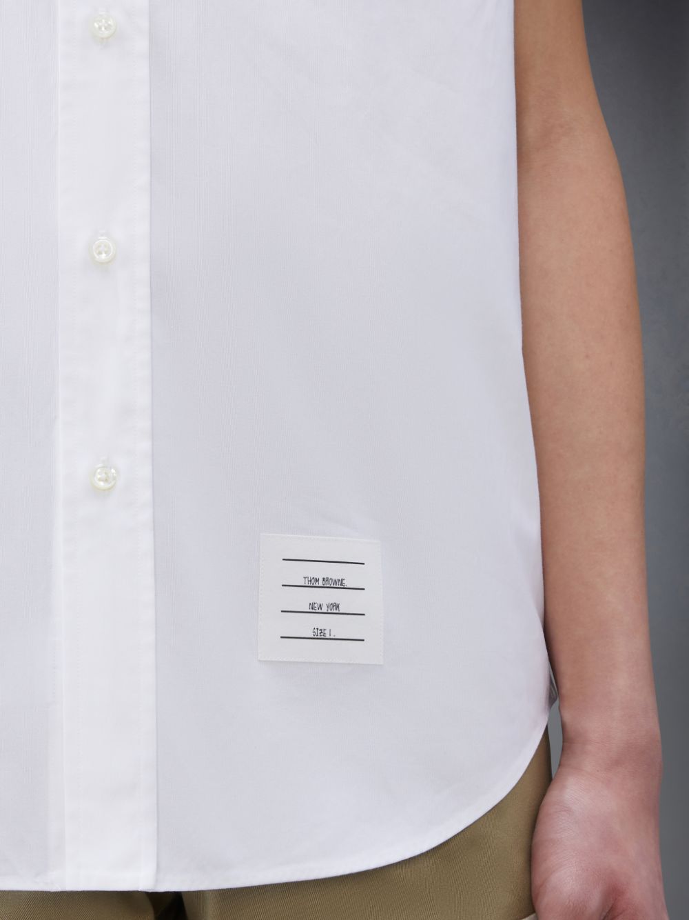 White Men Thom Browne Oxford 4-Bar Short Sleeve Shirts | HEI20A74190