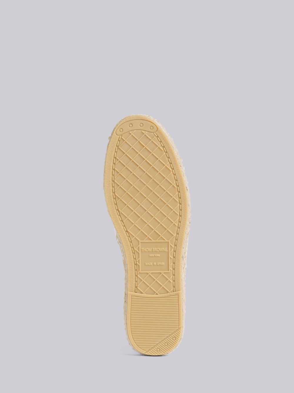 White Women Thom Browne Canvas Espadrille Heritage Sneakers | UKM86I77209