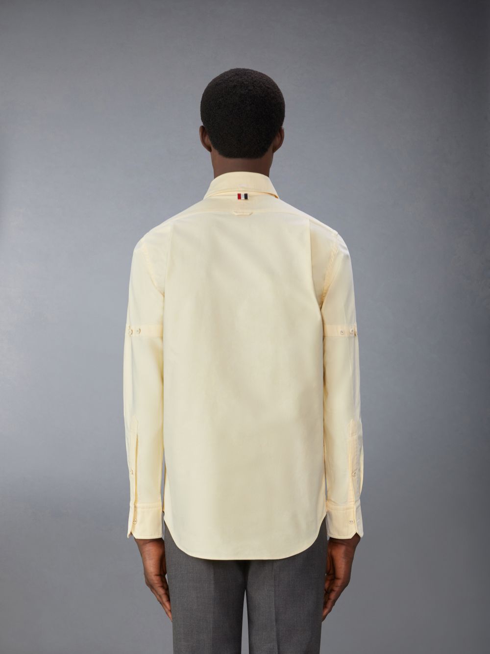 Yellow Men Thom Browne Oxford Armband Shirts | NBK63Y70002